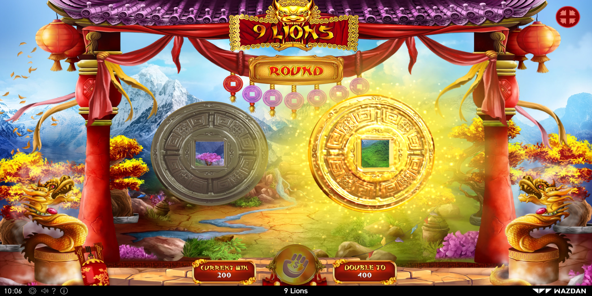 9 Lions slot game Gamble Win