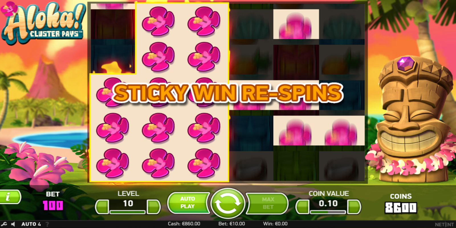 Aloha slot game Re-spin Win