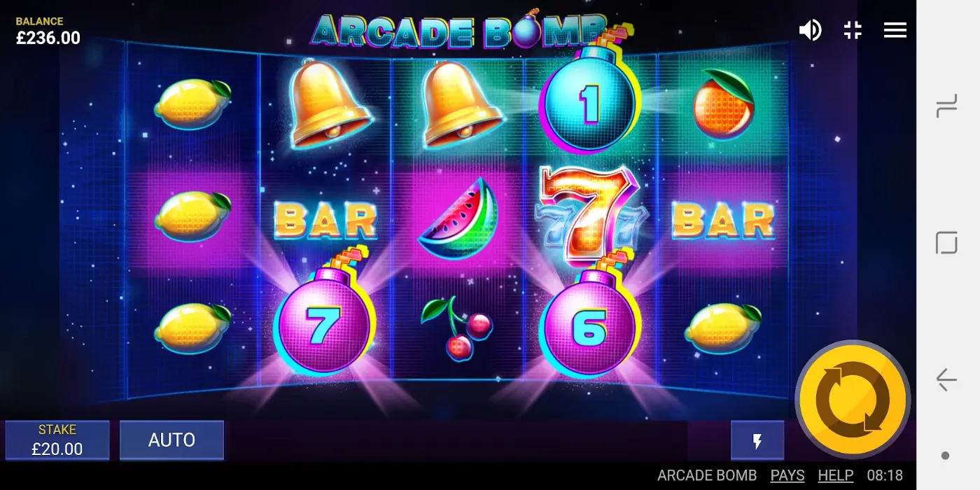 Arcade Bomb slot game Three Bombs will be BIG WIN