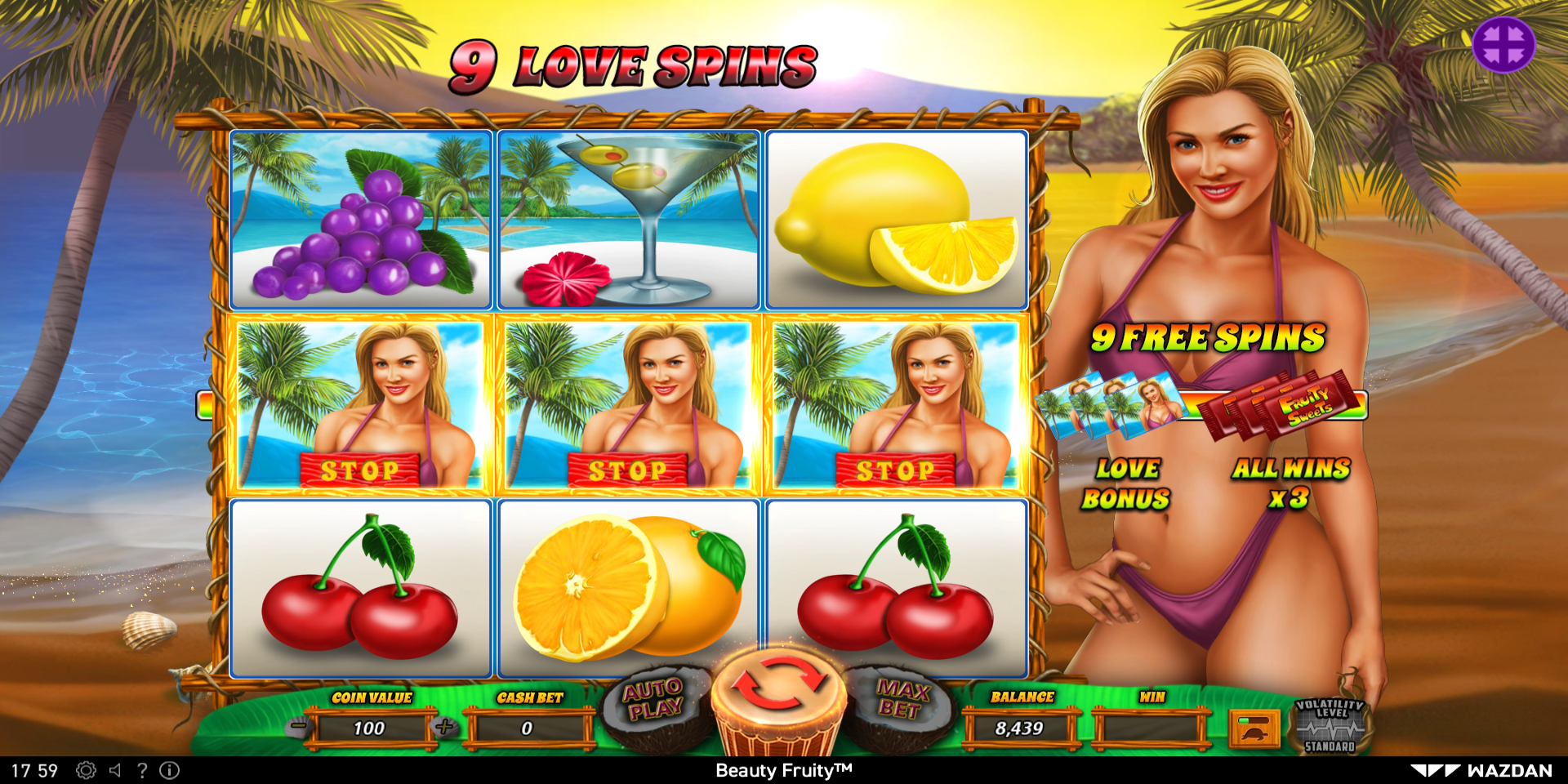 Beauty Fruity slot game Bonus Win Free Spins