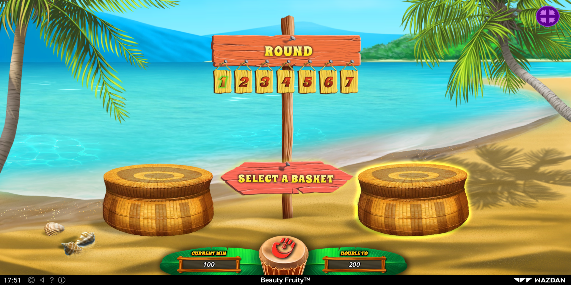 Beauty Fruity slot game Gamble feature Double your Win