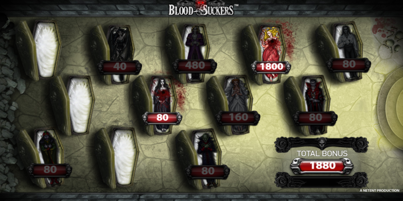 Blood Suckers slot game Bonus Game Win