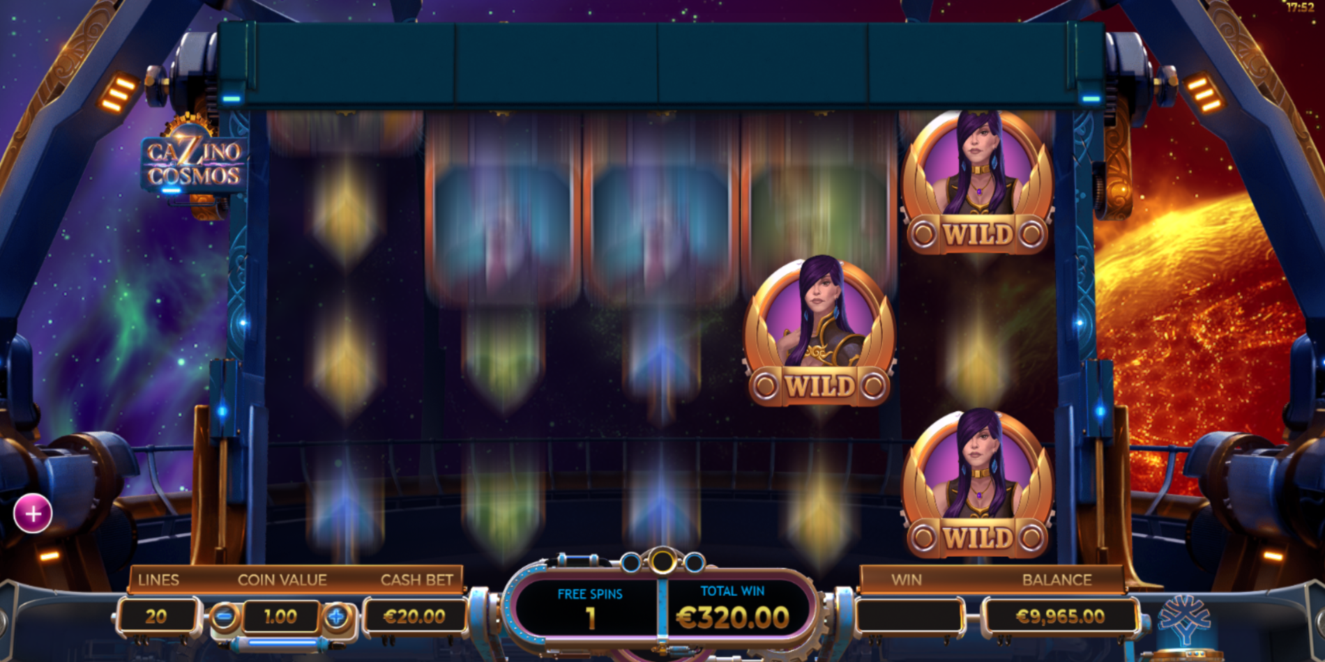 Cazino Cosmos slot game Gameplay During Free Spins Wild Stop