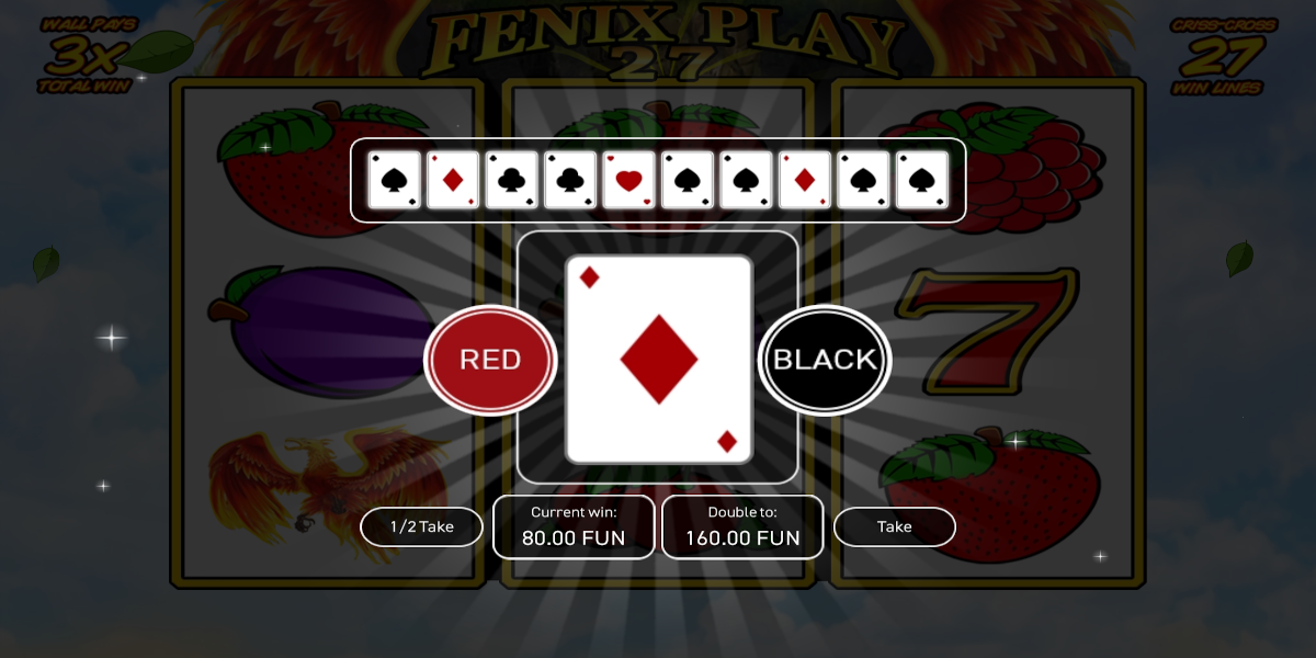 Fenix Play 27 slot game Gamble feature