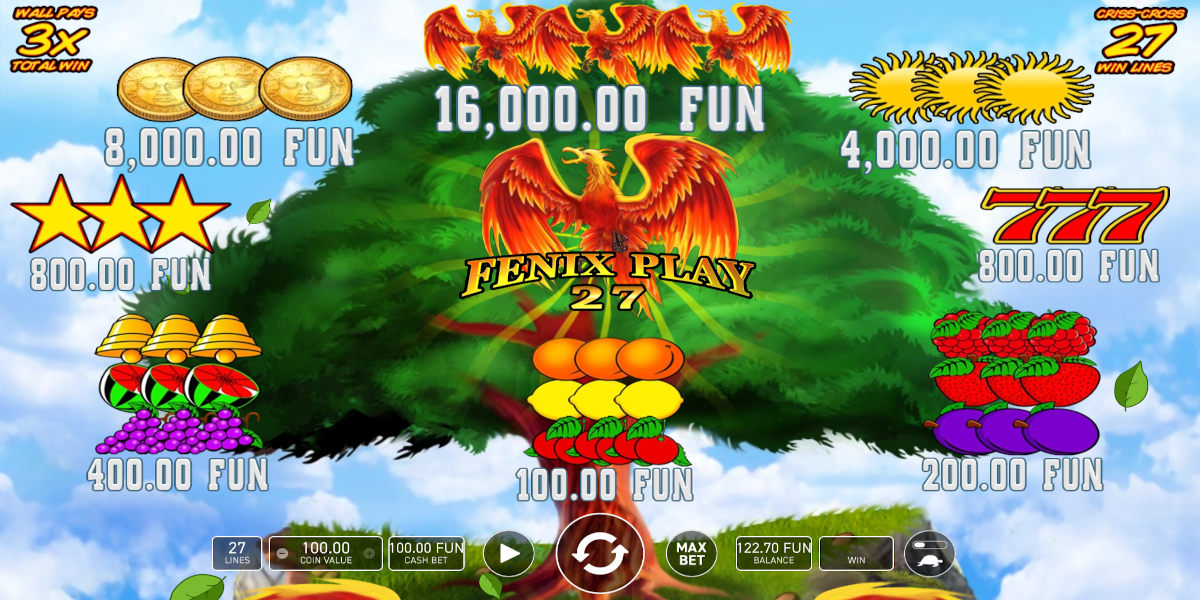 Fenix Play 27 slot game Symbols Wins