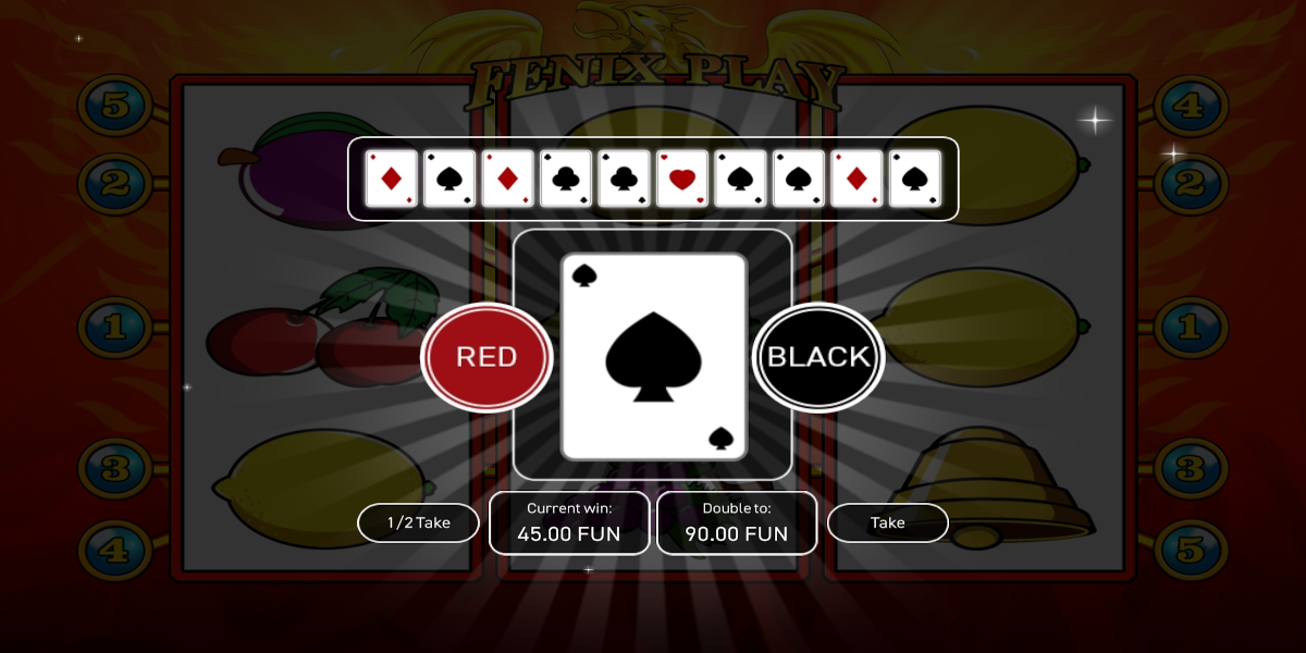 Fenix Play slot game Gamble feature
