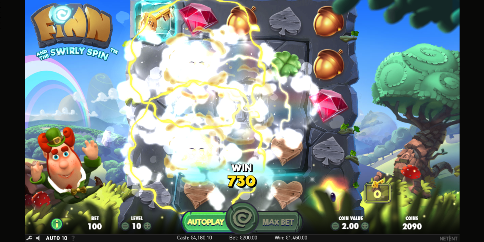 Finn And The Swirly Spin slot game Gameplay Win Fun to Play
