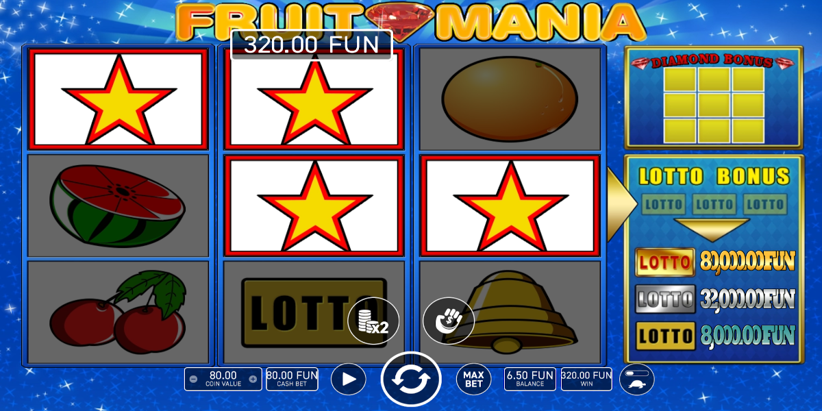 Fruit Mania slot game Gameplay Win