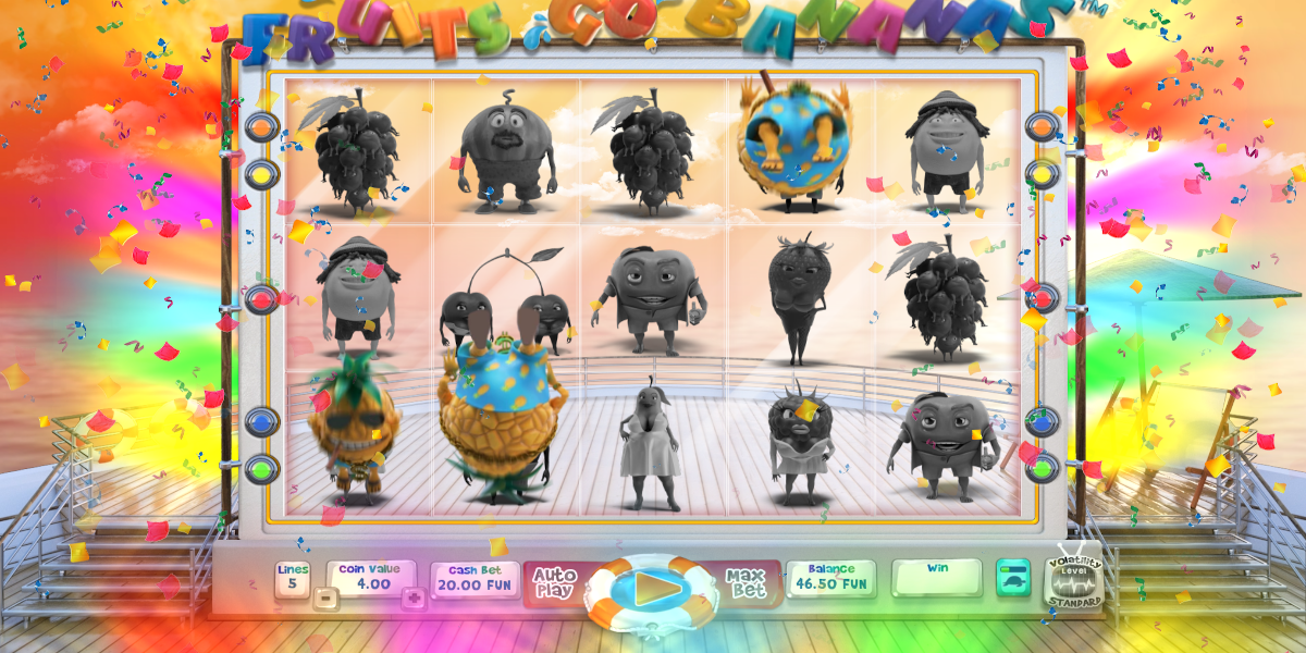 Fruits Go Bananas slot game Extra Wilds