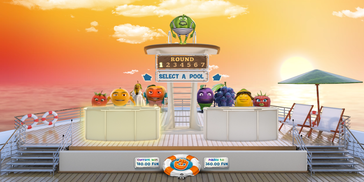 Fruits Go Bananas slot game Gamble feature