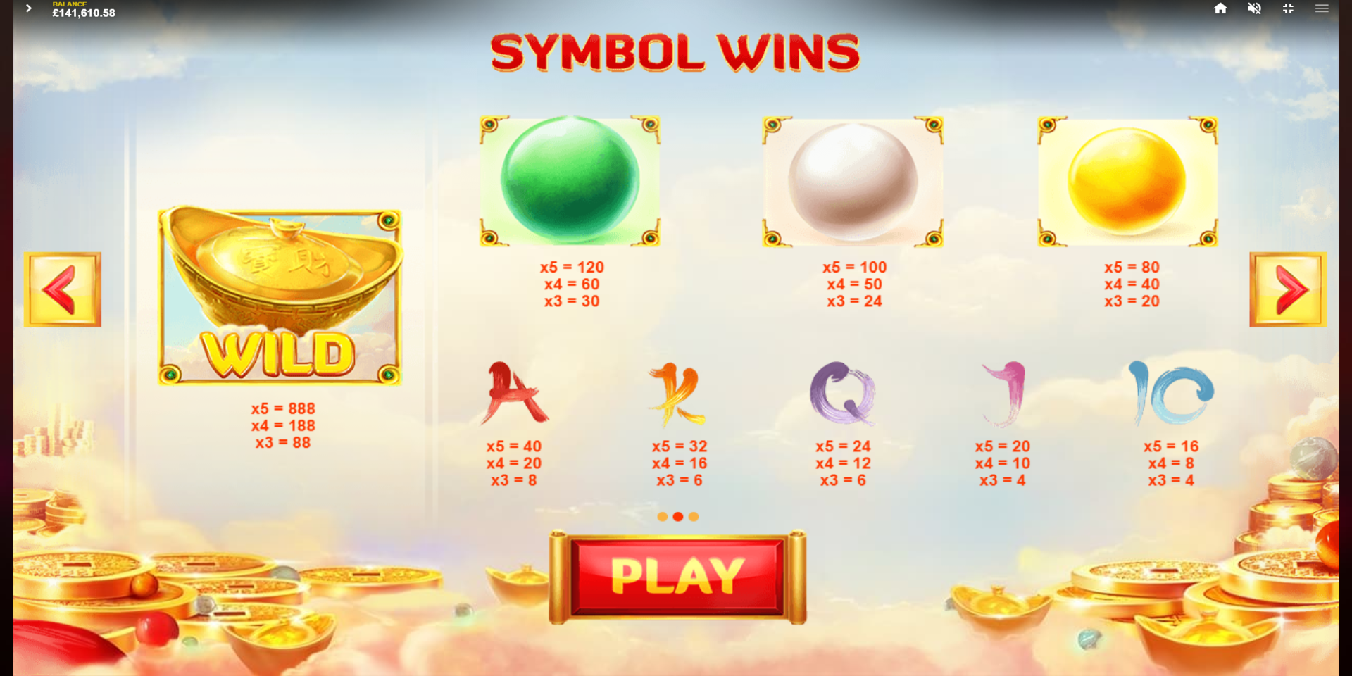 God of Wealth slot game Gameplay Symbol Wins