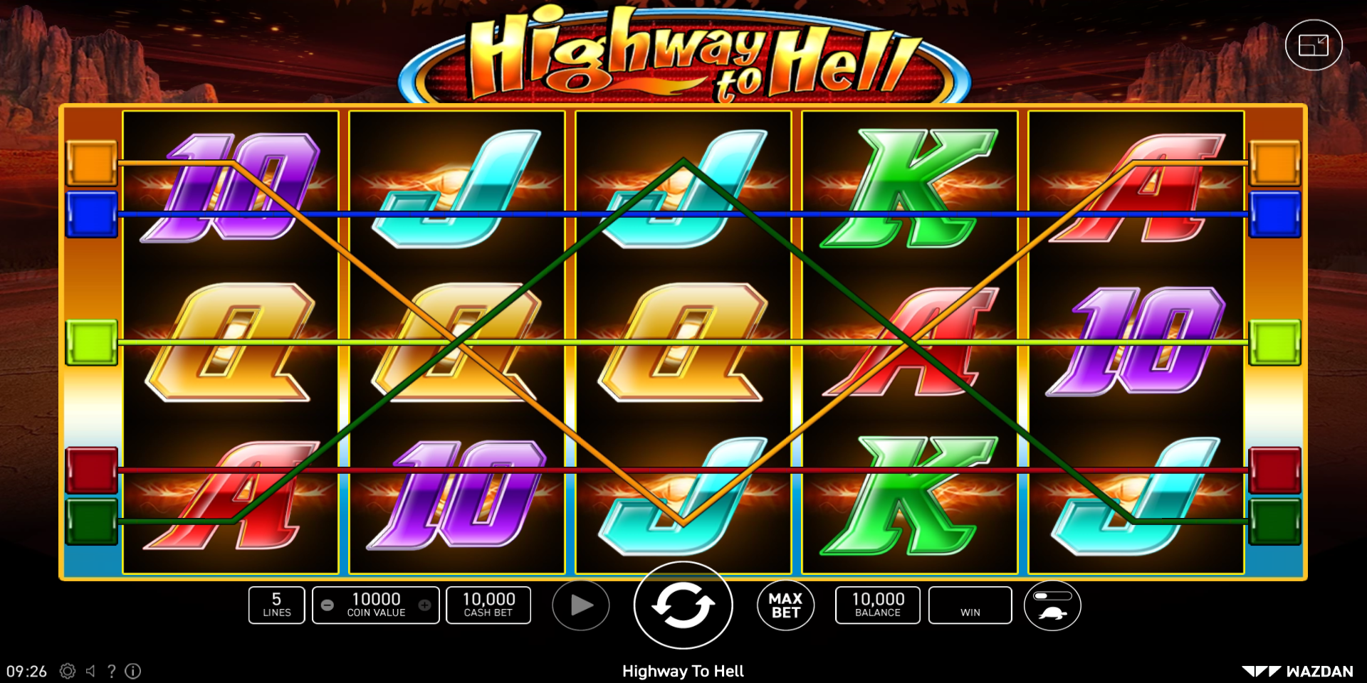 Highway To Hell slot game All Paylines