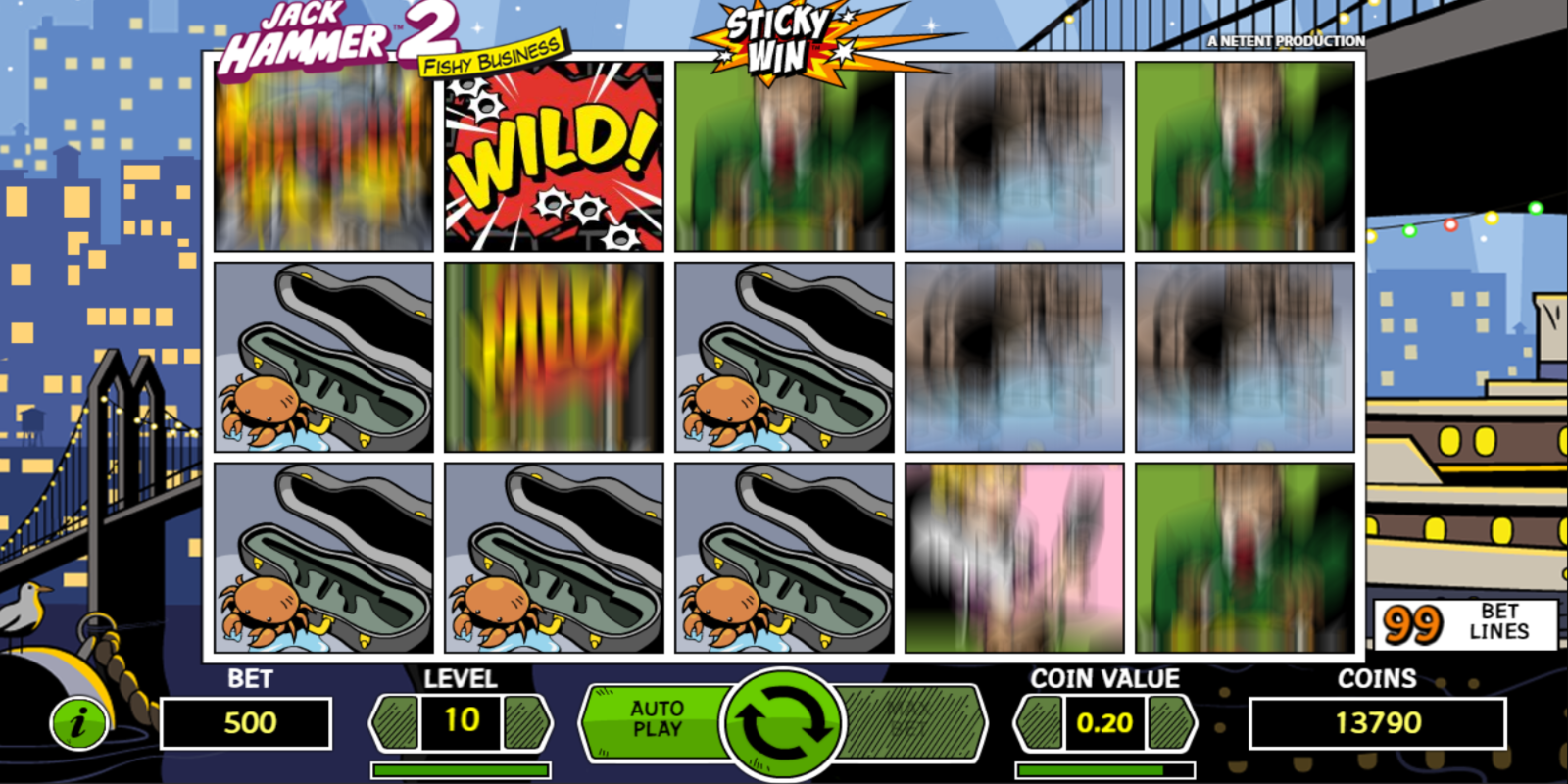 Jack Hammer 2 slot game Wild Symbol Stop spinning