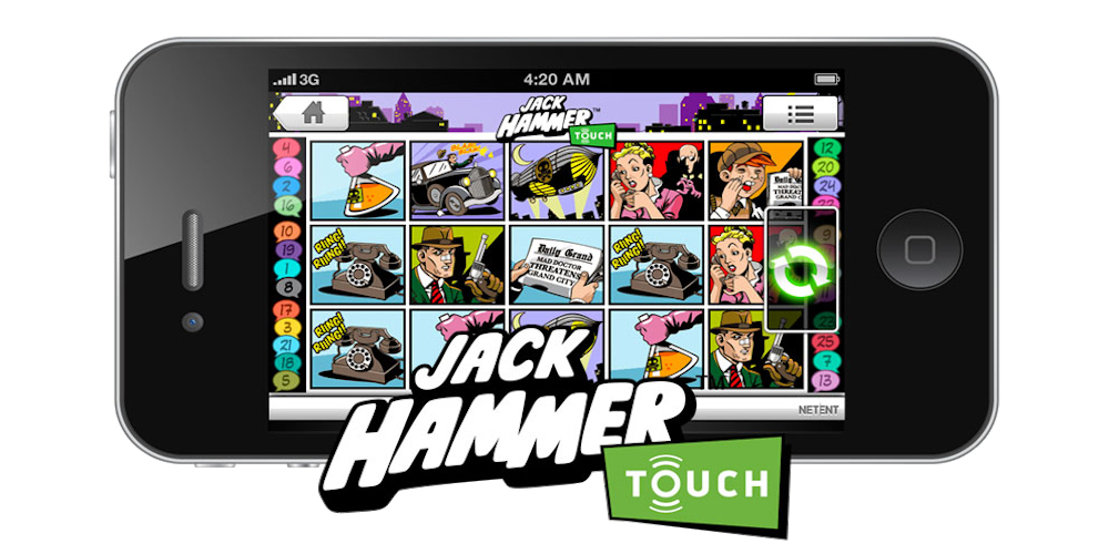 Jack Hammer slot game Compatible for mobile devices