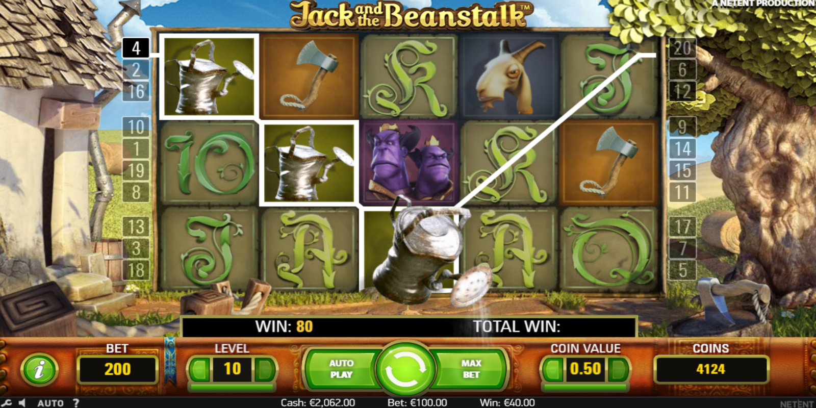 Jack and The Beanstalk slot game Gameplay Effects Fun to Play