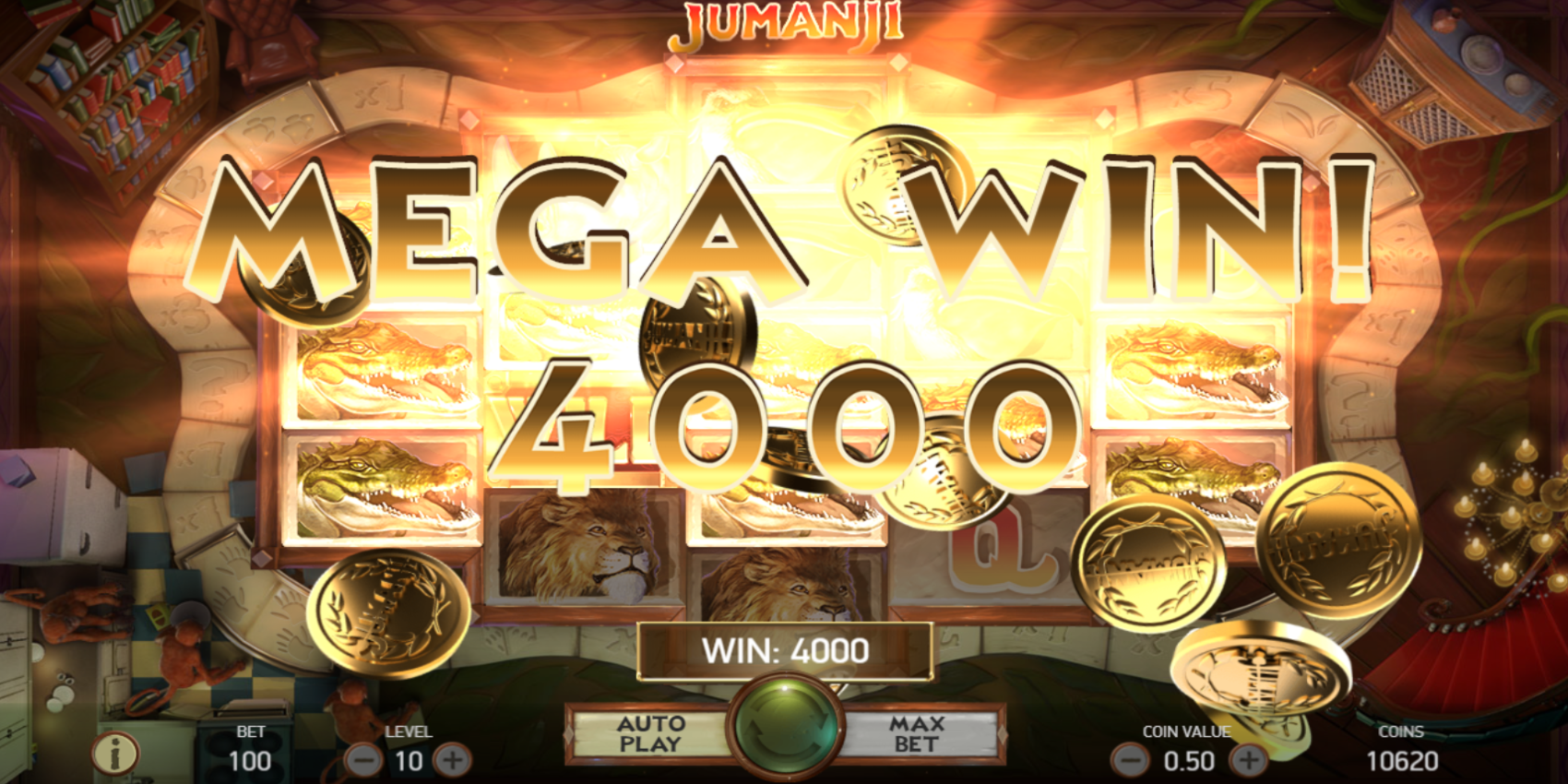Jumanji slot game Big Win could give you up to 100,800 EUR