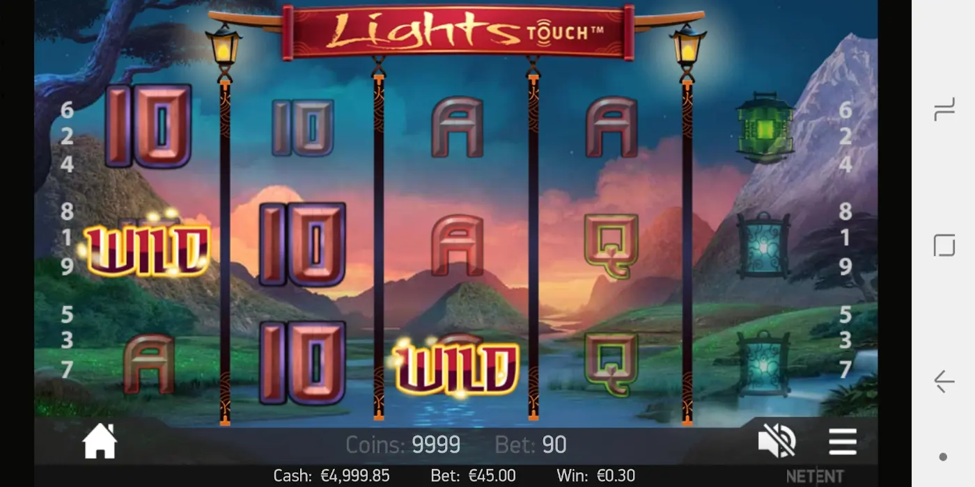 Lights slot game Compatible for all type devices - Lights Touch version