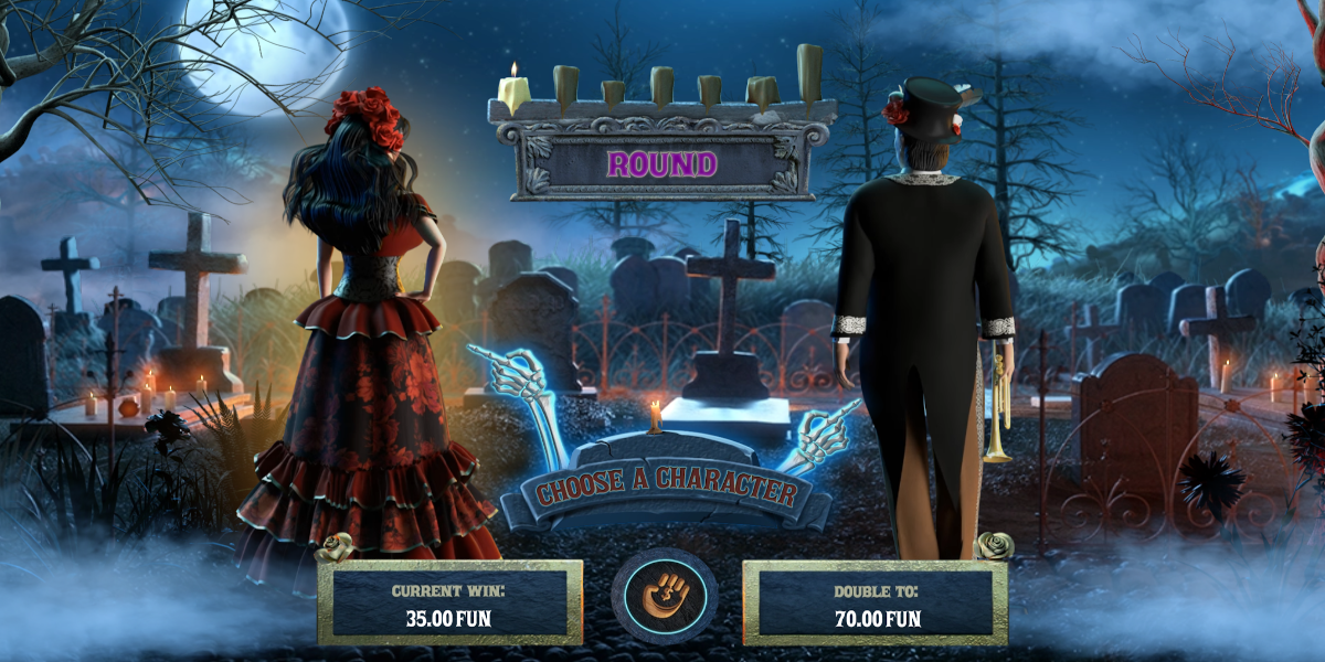 Los Muertos slot game Gamble feature