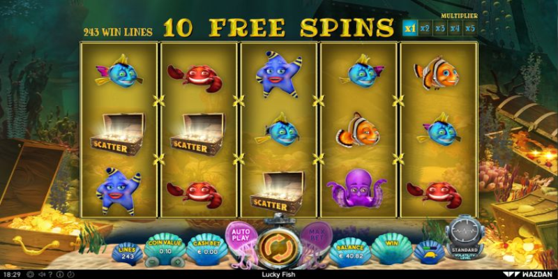 Lucky Fish slot game Free Spins WIN