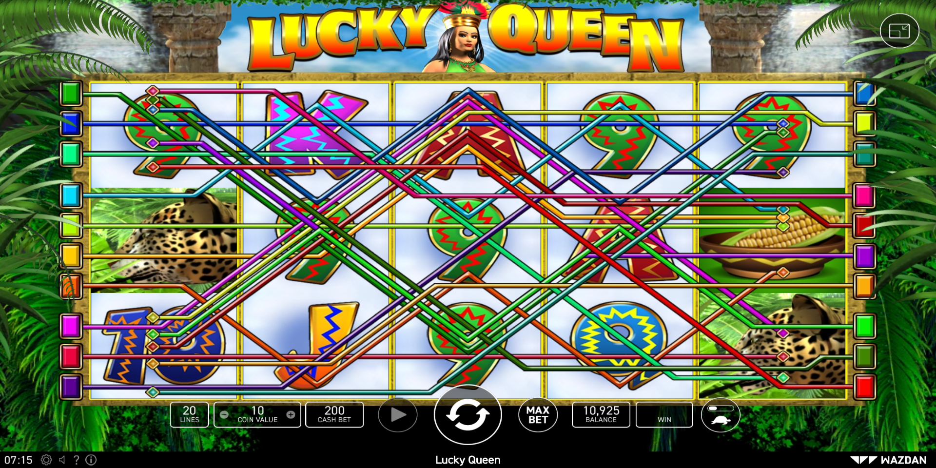 Lucky Queen slot game All Paylines