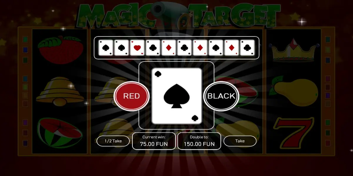 Magic Target slot game Gamble feature