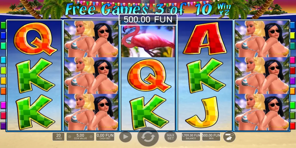 Miami Beach slot game Free Spins gameplay