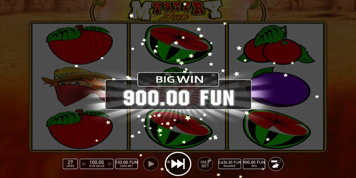 Mystery Jack slot game Big Win