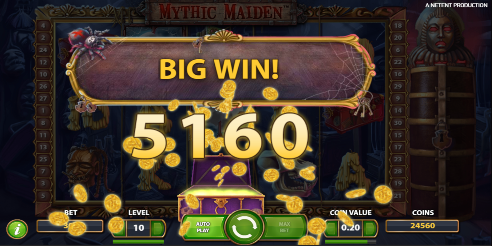 Mythic Maiden slot game Big Win