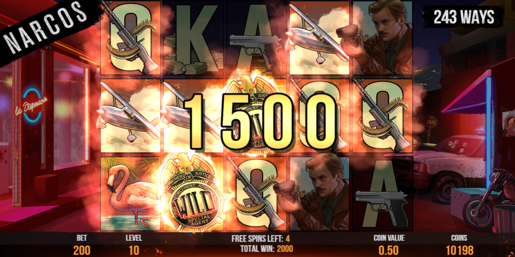 Narcos slot game Big Win