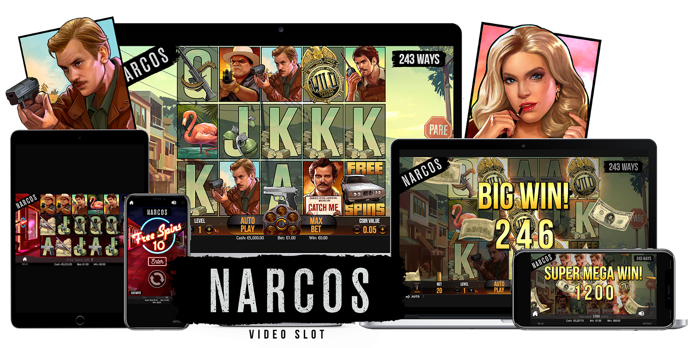 Narcos slot game Compatible for all type devices
