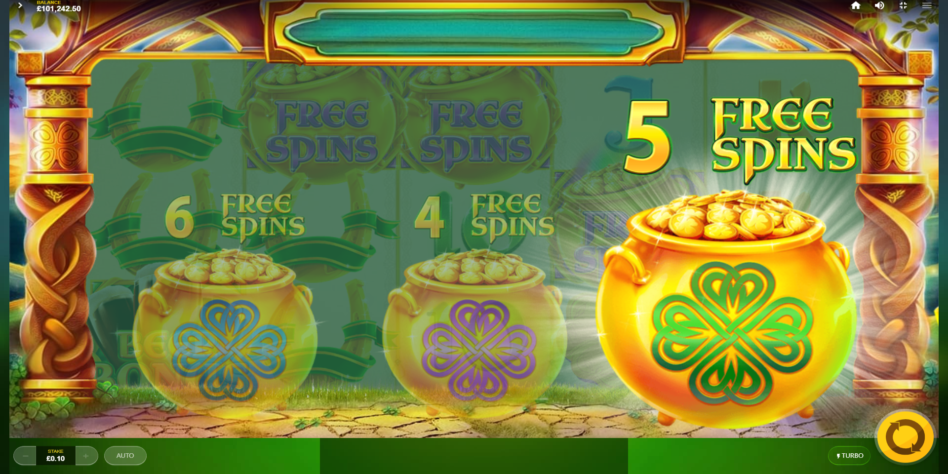 Rainbow Jackpots slot game Free Spins WIN