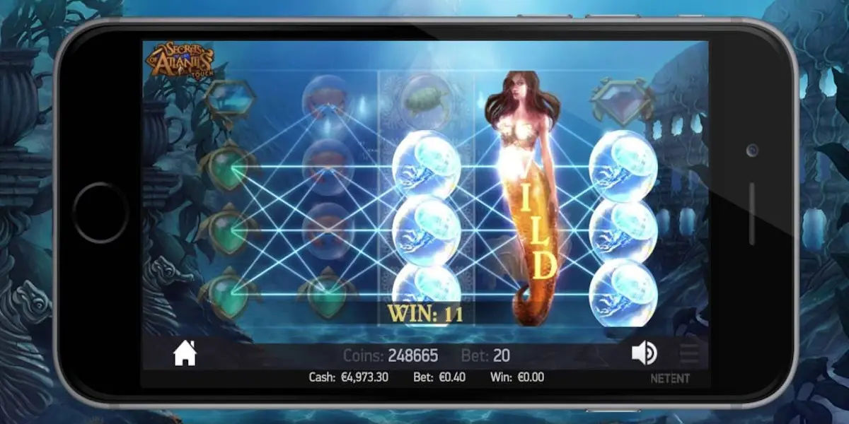 Secrets of Atlantis slot game Compatible for all mobile devices
