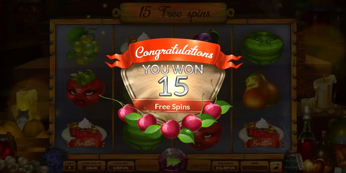 Slot Jam slot game Free Spins won