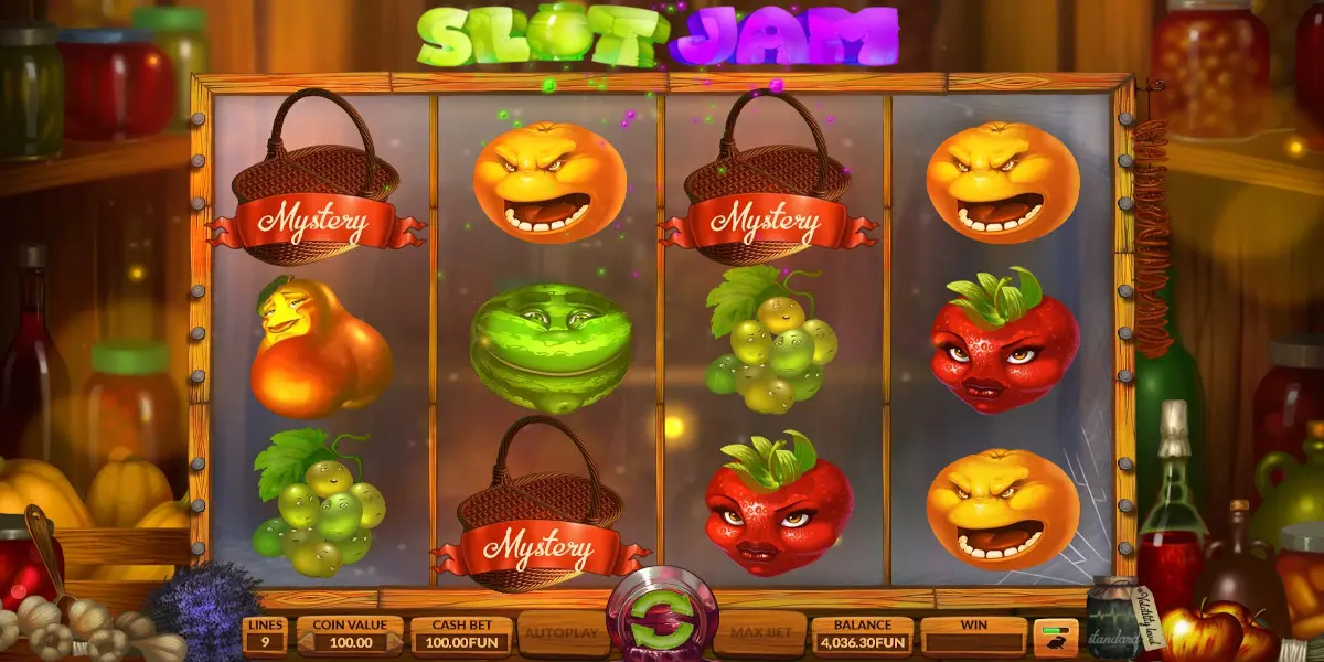 Slot Jam slot game Mystery Bonus won