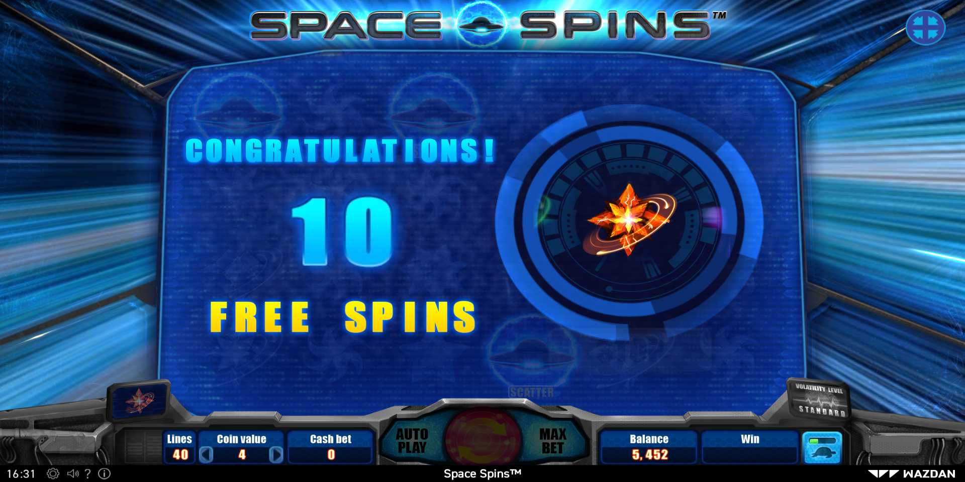Space Spins slot Free Spins WON