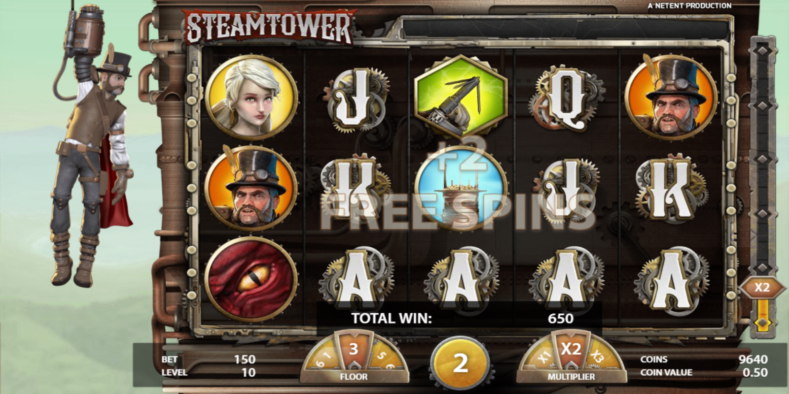 Steam Tower slot game Extra Free Spins during Free Spins