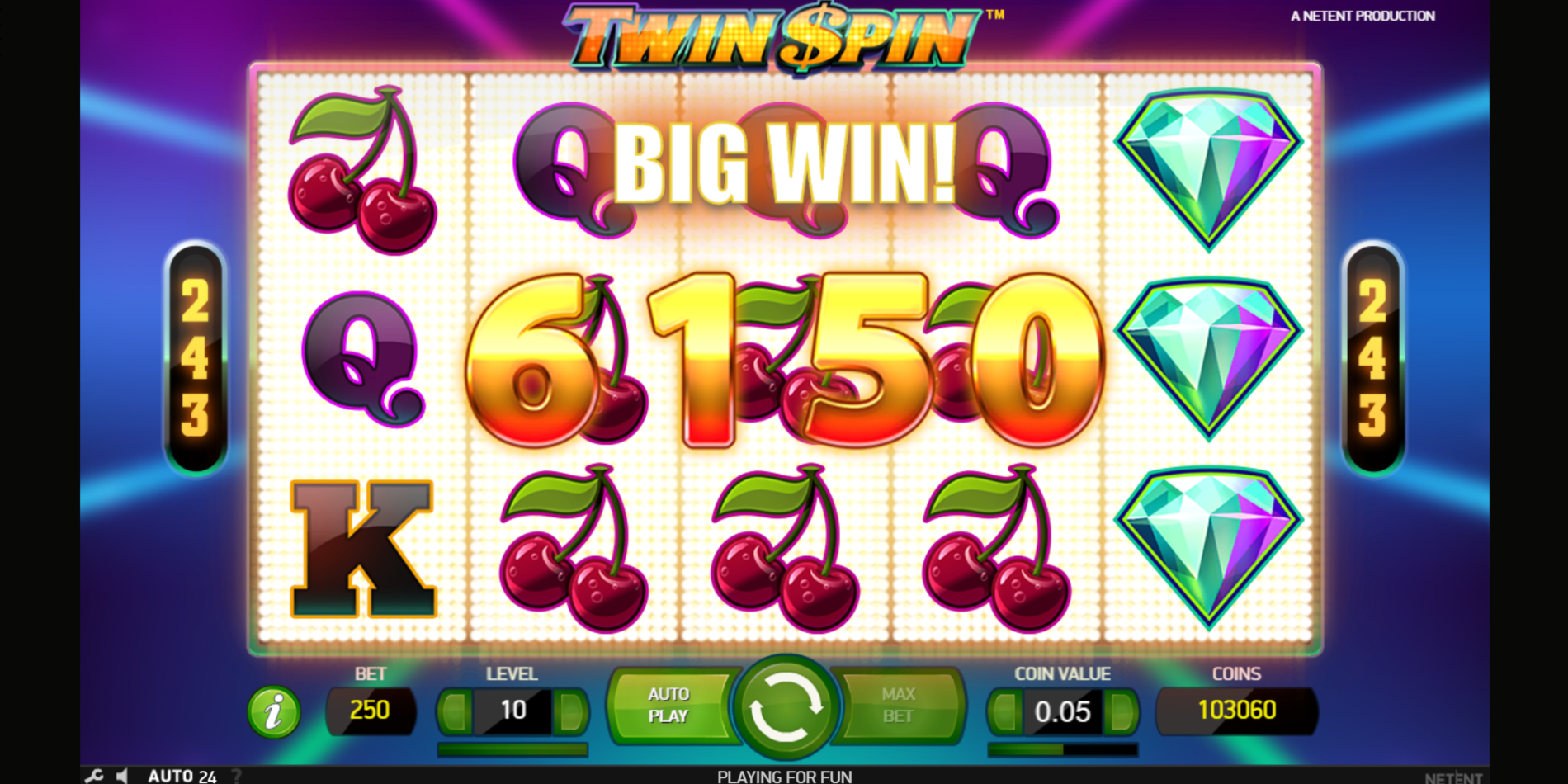 Twin Spin slot game Big Win