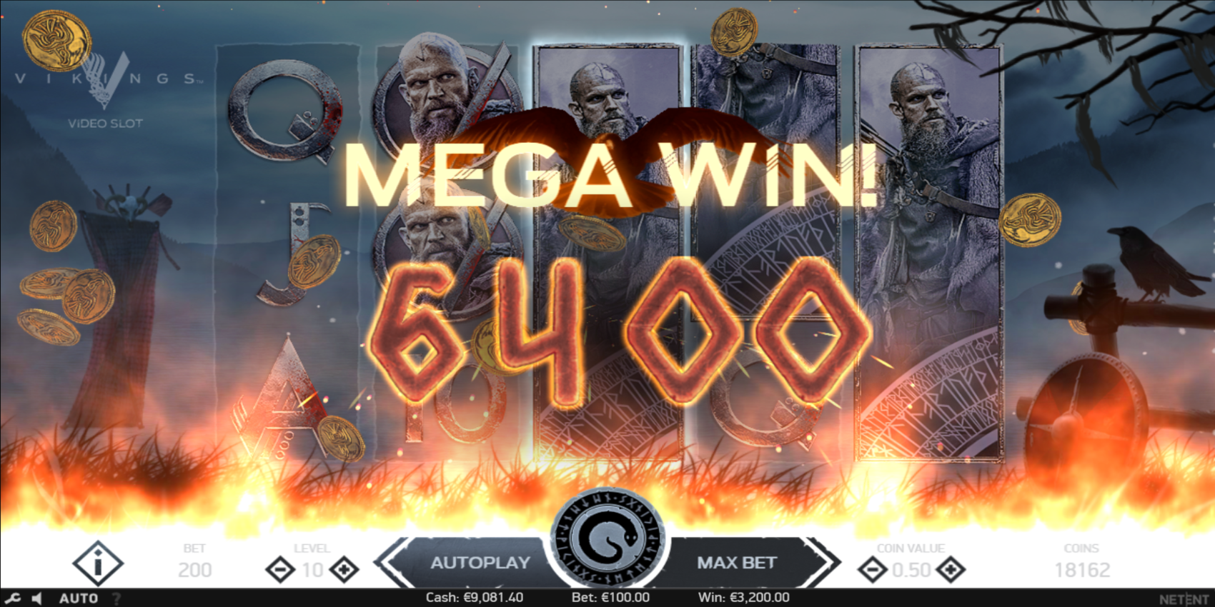 Vikings slot game Mega Win
