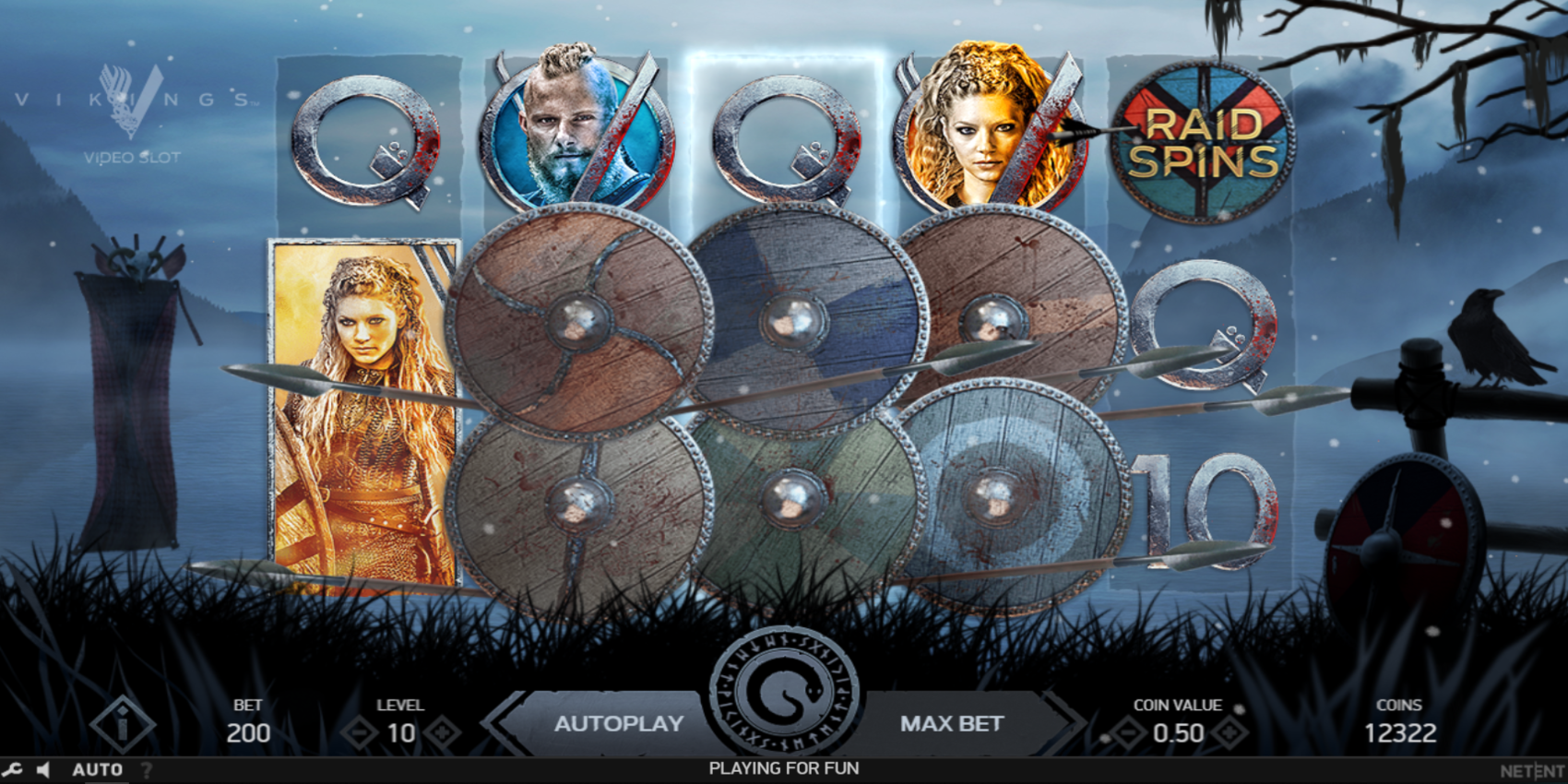 Vikings slot game Shield feature