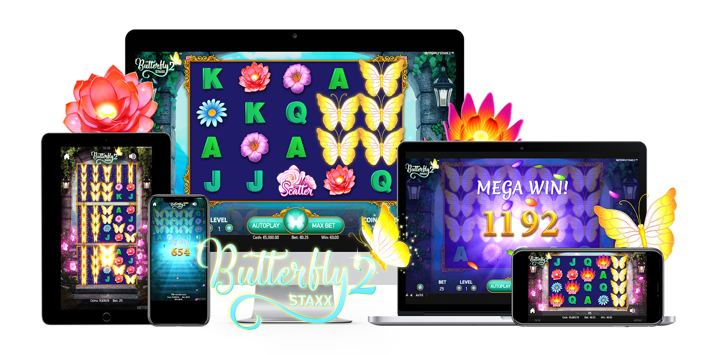 Butterfly Staxx 2 slot game Compatible for all type devices