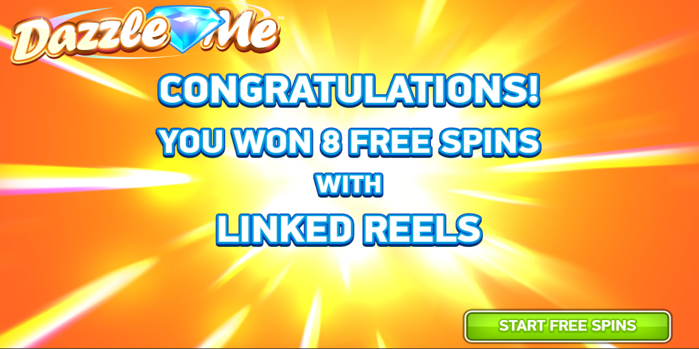 Dazzle Me slot game Free Spins Won