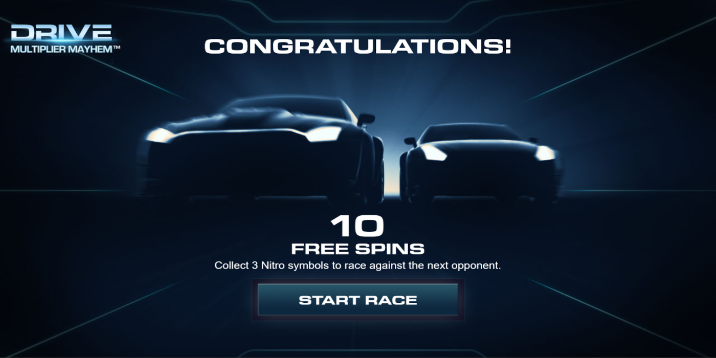 Drive slot game Free Spins Won