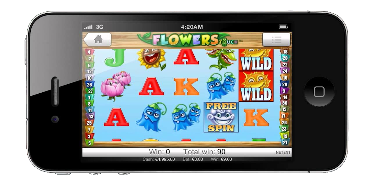 Flowers slot game Compatible for mobile devices