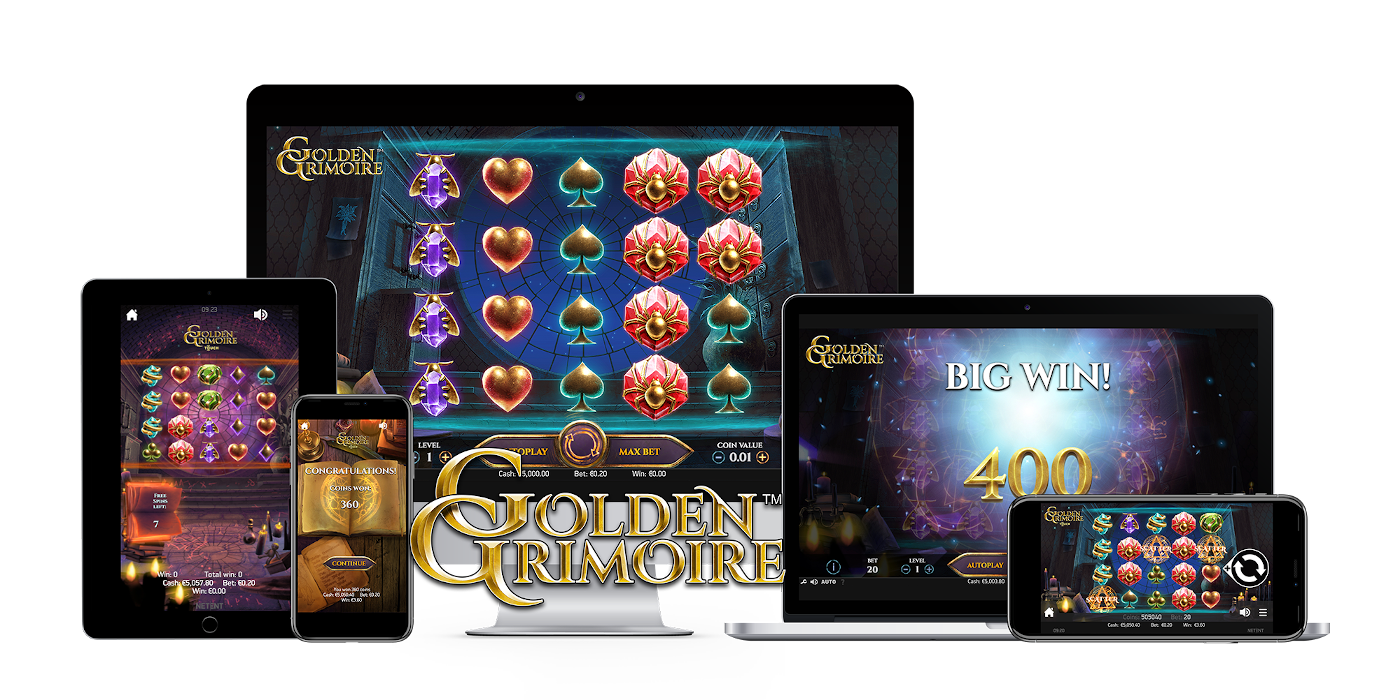 Golden Grimoire slot game Compatible for all devices