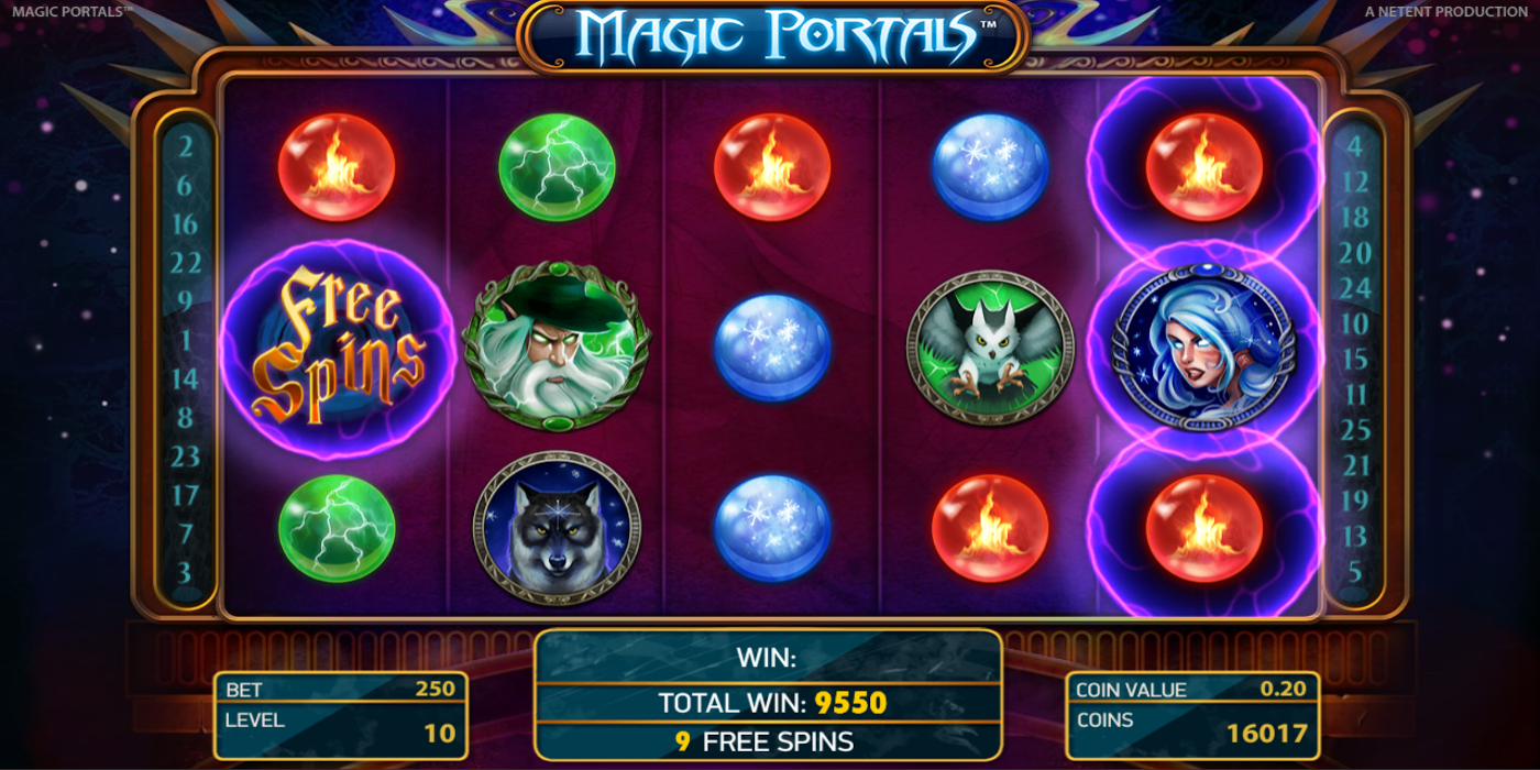 Magic Portals slot game More Portals during Free Spins round