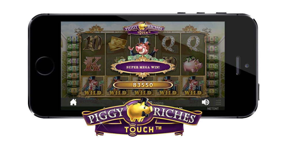 Piggy Riches slot game Available to play on your mobile phone
