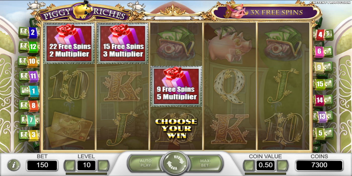 Piggy Riches slot game Free Spins Win