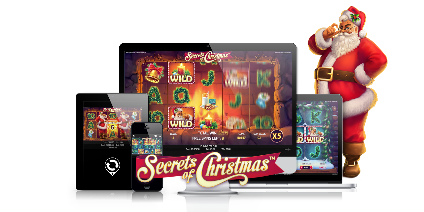 Secrets of Christmas slot game Available to play on all types devices