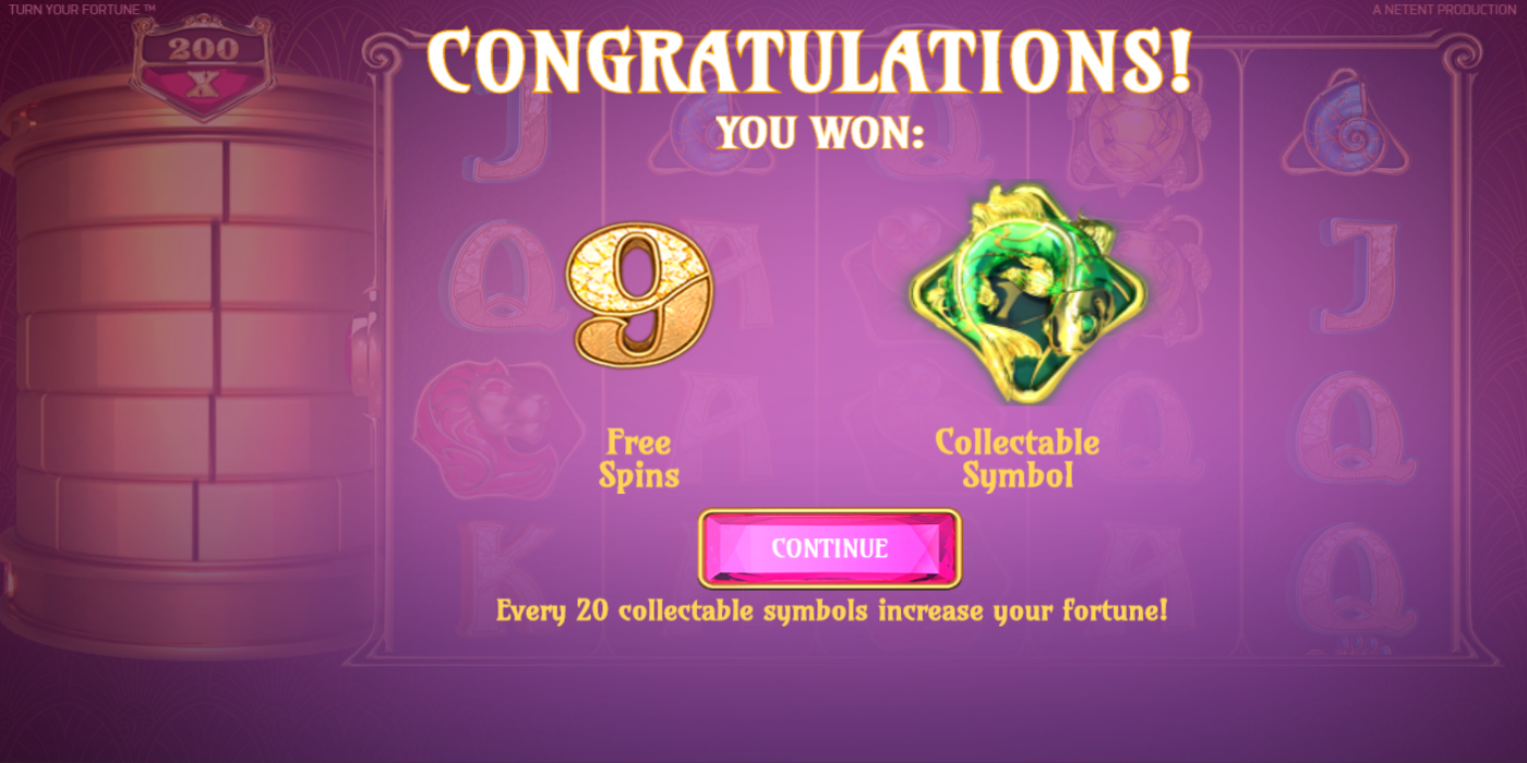 Turn your Fortune slot game Free Spins won