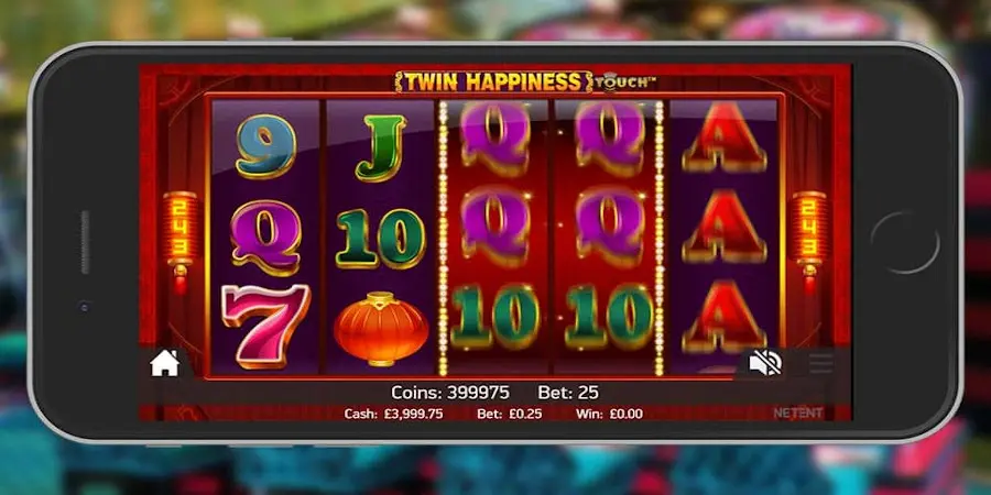 Twin Happiness slot game Available on your mobile device